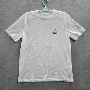 Dungeons & Dragons Men Shirt M White Graphic Print Campfire Tee